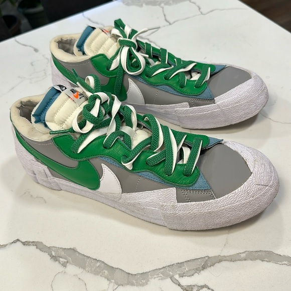 Nike Blazer low Sacai medium grey/classic green - Picture 1 of 11